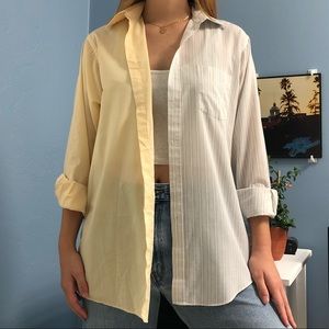 *SOLD* DUO TONE COLLARED SHIRT